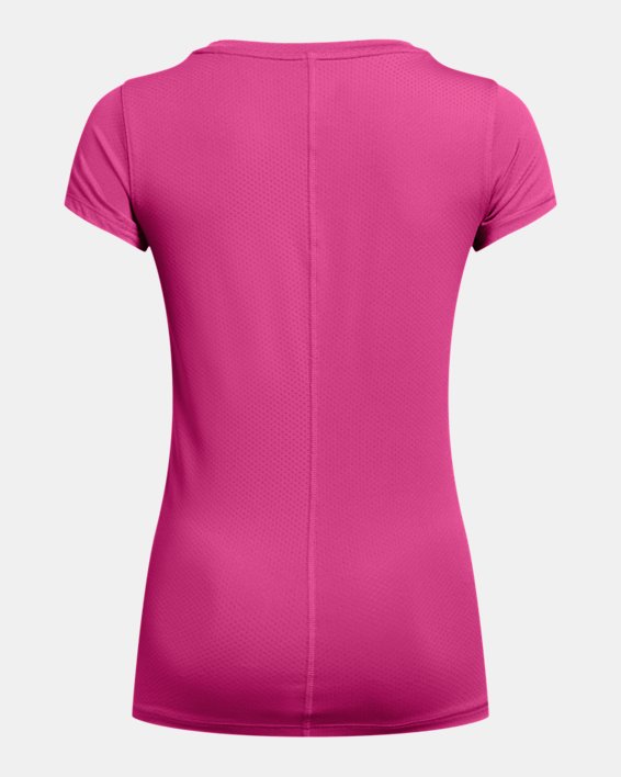 Women's HeatGear® Armour Short Sleeve, Pink, pdpMainDesktop image number 4